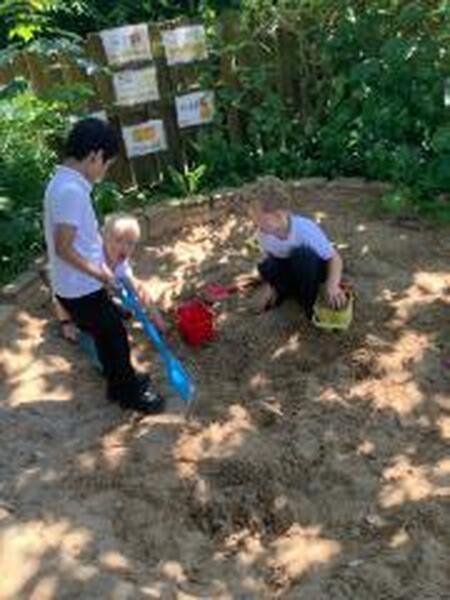 Digging for treasure!
